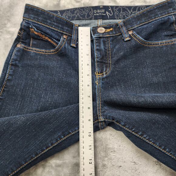 Wrangler Jeans Womens 5/6 X 30 Dark Wash Ultimate Riding Q-Baby Mid-Rise Bootcut - Picture 10 of 13